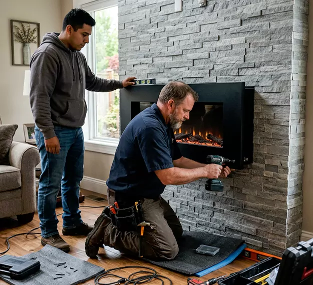 Certified Floating Fireplace Installation Company: Your Local Floating Mantel Installer in Cherry Hill, NJ