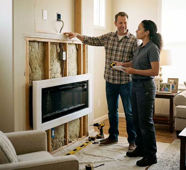 Why Cherry Hill, NJ Homeowners Choose Our Electric Fireplace Installation Team?