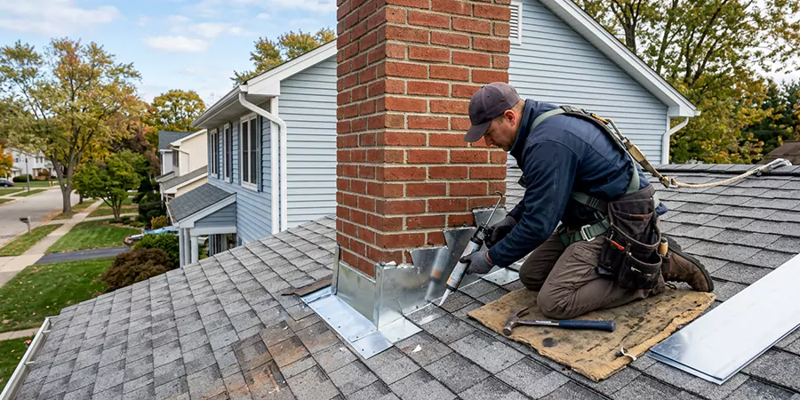 Roof and Chimney Flashing Leak Repair Cherry Hill