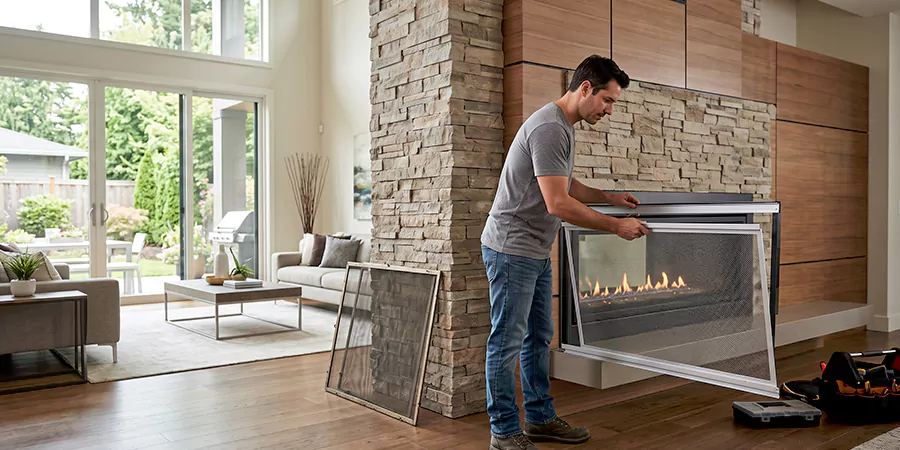 Fireplace Insert Screen Replacement Cherry Hill