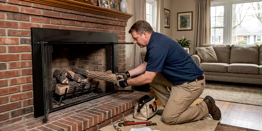 Propane Fireplace Logs Installation Cherry Hill